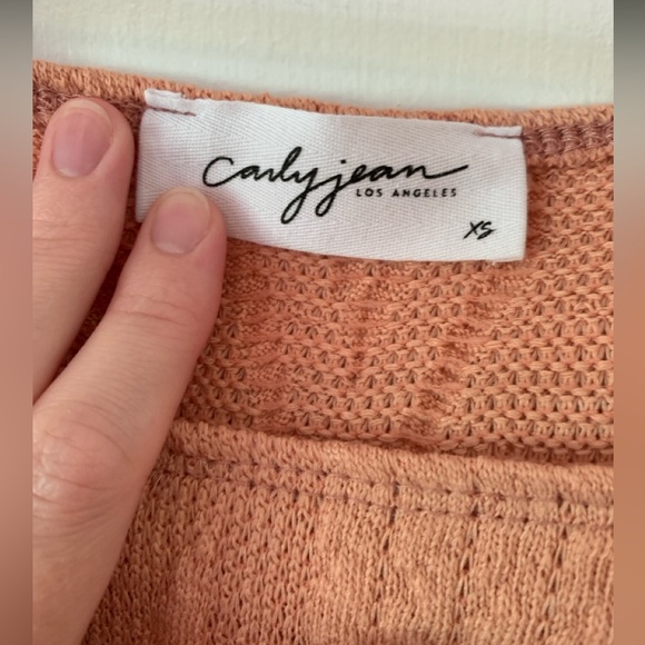 Carly Jean Los Angeles Jenny Top in Peach - Size XS - Picture 3 of 6